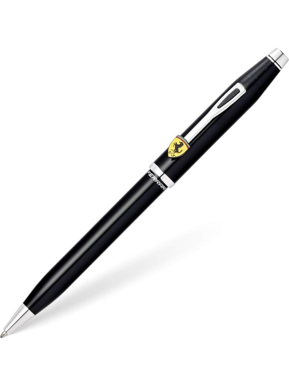 Luxury Refillable Ballpoint Pen - Medium Tip, Black Lacquer, Gift Box Included